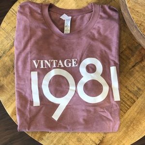 Vintage 1981 womens t-shirt NEW by bella canvas